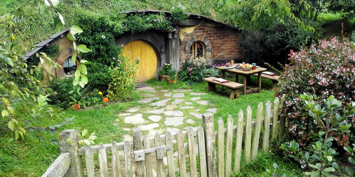 Hobbitbyen Hobbiton syd for Auckland - New Zealand