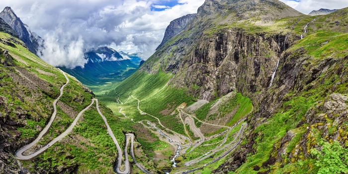 Lej en bil i Norge og kør på Trollstigen-bjergvejen