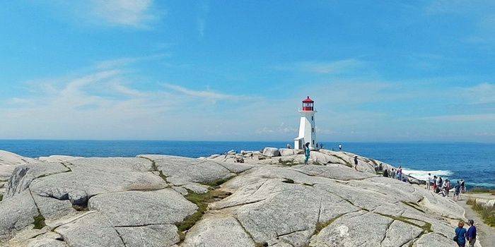 Peggy Coves fyrtårn, Nova Scotia i Canada