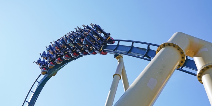 Én af mange rutsjebaner i Parc Asterix Paris - Frankrig