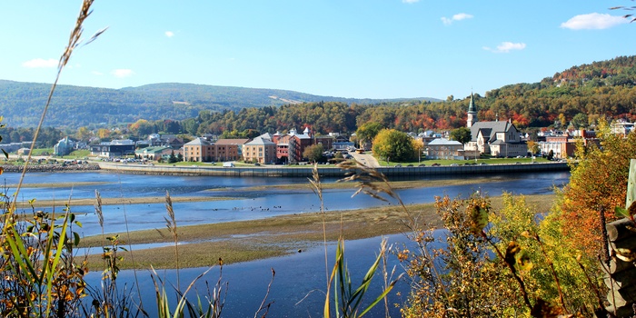  La Malbaie ved bredden af St. Lawrence River, Quebec