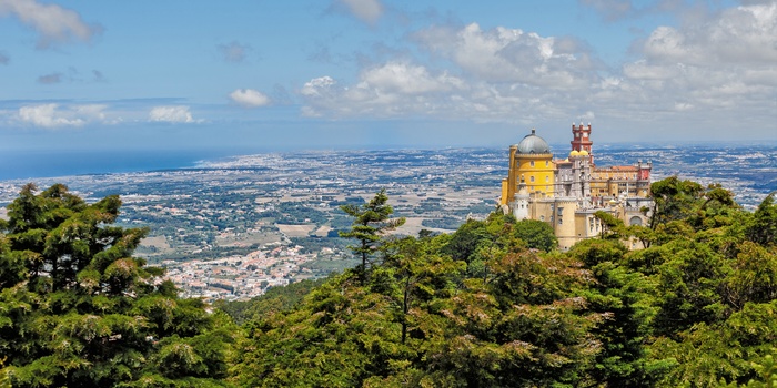 Pena National Palace nær Sintra i Portugal