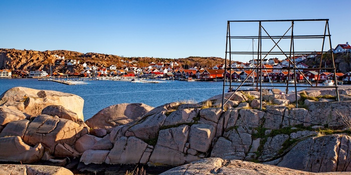 Stativ til at tørre fisk, Bovallstrand, Sverige