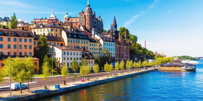 Stockholm på en sommerdag, Sverige