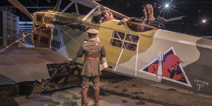 Foto: The Omaka Aviation Heritage Centre - WW1 Knights of the Sky, Breguet 14 - Blenheim på Sydøen i New Zealand