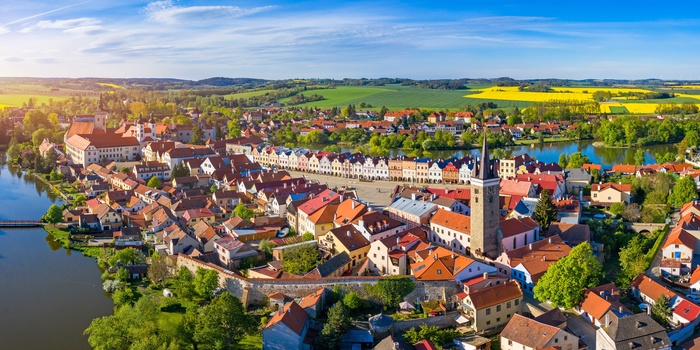 Byen Telc der er på UNESCOs verdensarvsliste - Tjekkiet