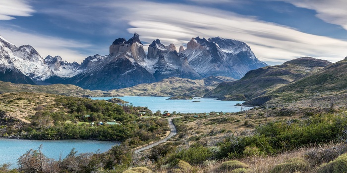Vej mod Torres Del Pain National Park - Patagonien, Chile