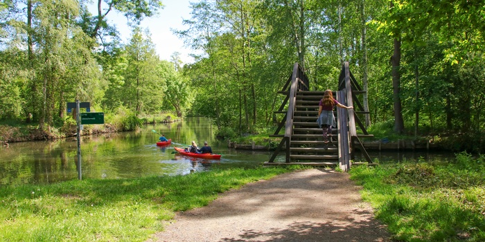 På Wotschofskaweg i Spreewald, Tyskland