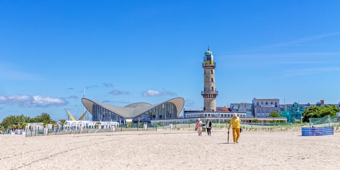Stranden i Warnemünde, Nordtyskland