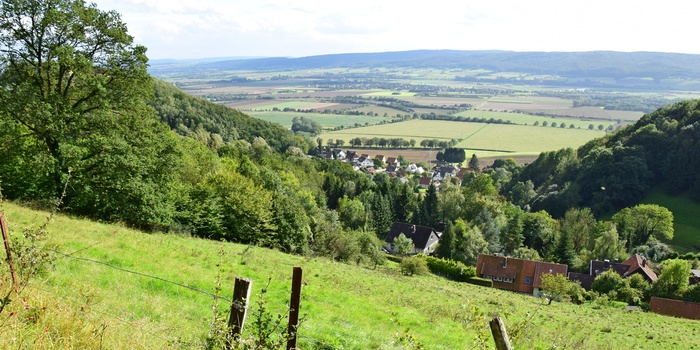 Landskabet i Weserbergland, Niedersachsen i Nordtyskland