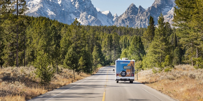 Cruise America Motorhome i Alaska, USA