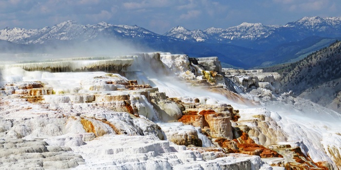 USA Yellowstone National Park Mammoth Hot Springs