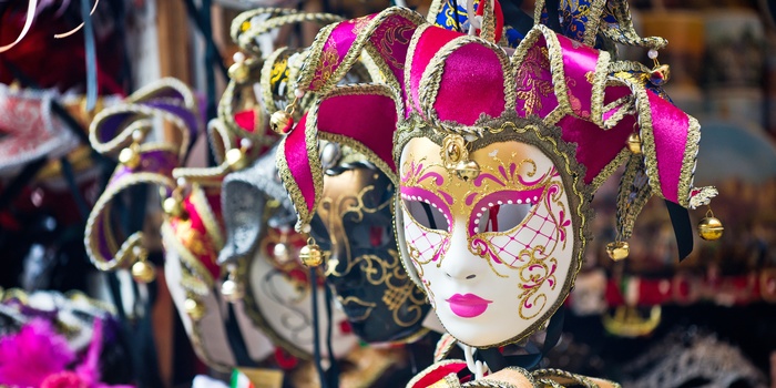 Udstilling med masker i Venedig