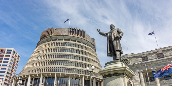 The Beehive, Parlamentet i Wellington, New Zealand