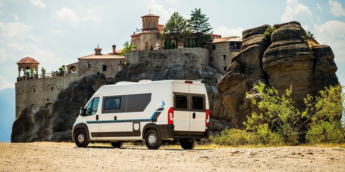 Tag på autocamperferie i Grækenland