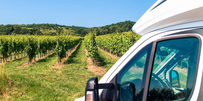 Kør-selv-ferie i autocamper gennem Tyskland til Alsace i det nordøstlige Frankrig