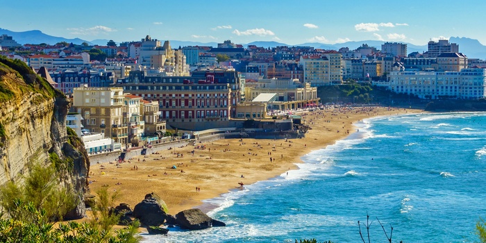 Lækker strand i Biarritz