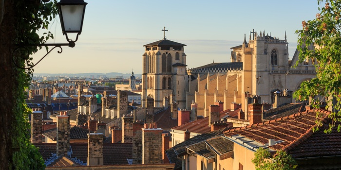 Den gamle bydel i Lyon, Frankrig