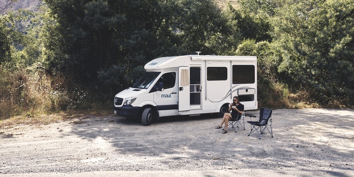 Sådan ser frokostpausen ud, når man rejser i New Zealand i motorhome