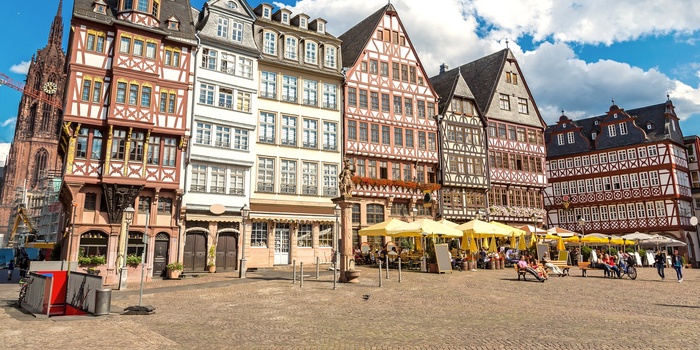 Historiske Römerberg i Frankfurt