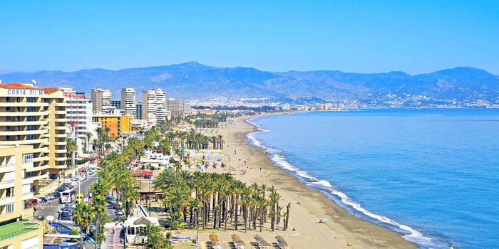 Torremolinos på Costa del sol i Spanien