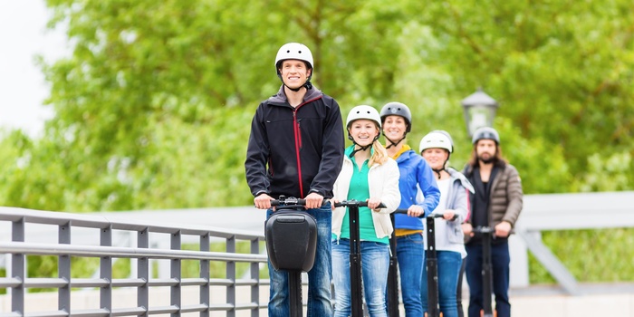 Segway - udflugt med turister på Segway