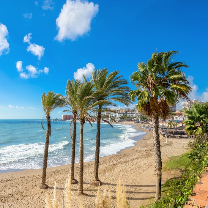 Promenaden i Benalmadena Costa, Andalusien