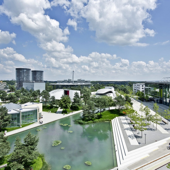 Autostadt Übersicht i Wolfsburg - Credit Nils Hendrik Müller