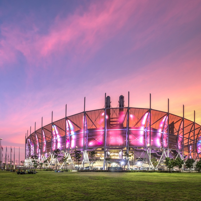 Camp Nou stadium i Barcelona, Spanien