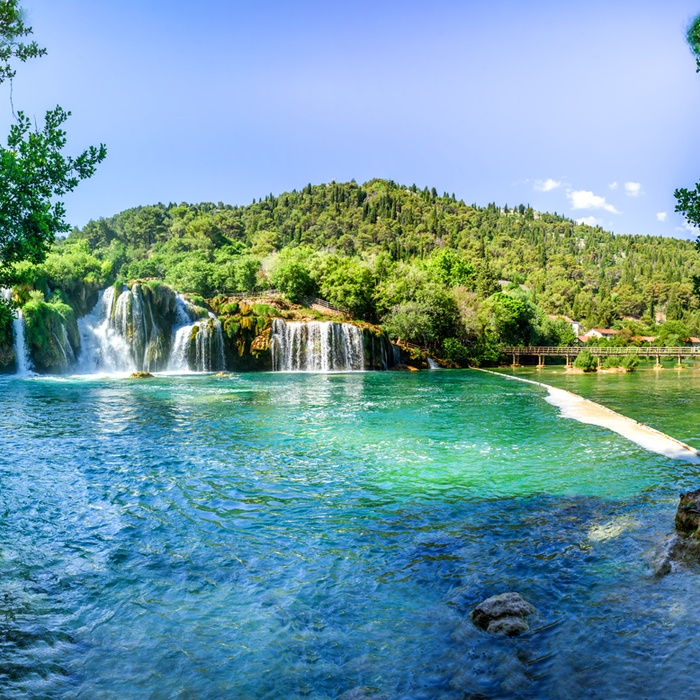 Krka Nationalpark i Dalmatien, Kroatien