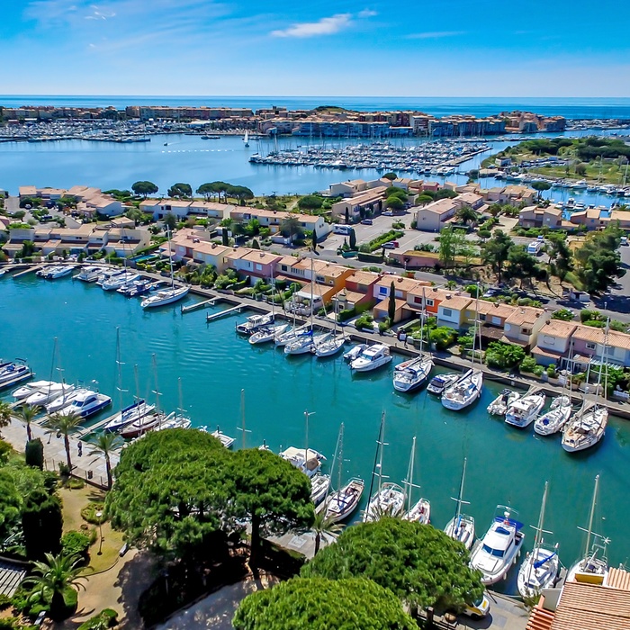 Lystbådehavnen i Cap d'Agde i det sydvestlige Frankrig