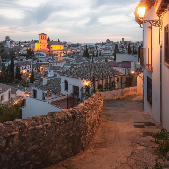 Bydelen Albaicin i Granada