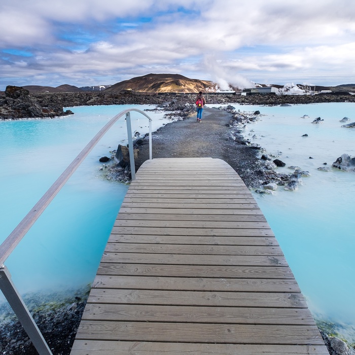 Den Blå Lagune nær Reykjavik, Island