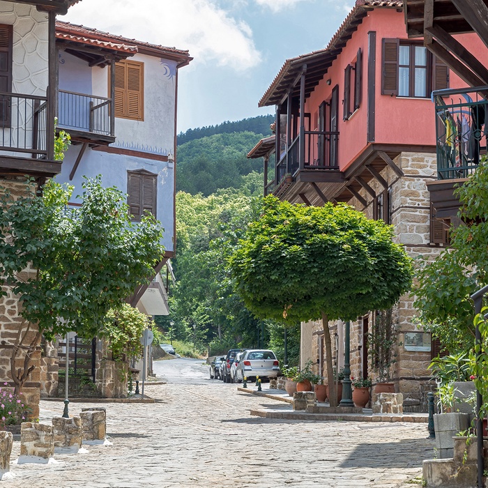 Landsbyen Arnaia på Halkidiki - Grækenland