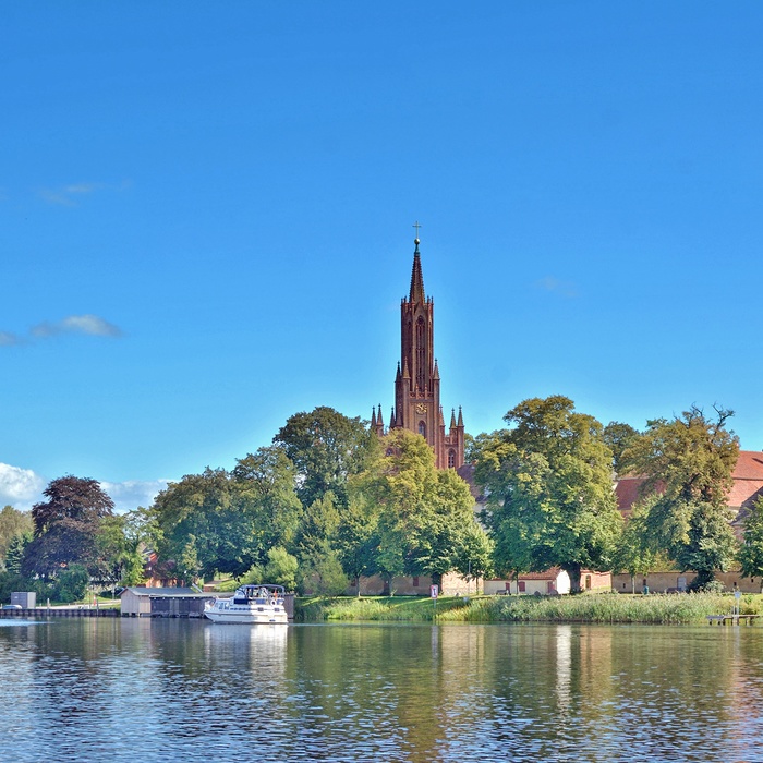 Malchow ved Fleesensee, Mecklenburg.Vorpommeren i Tyskland