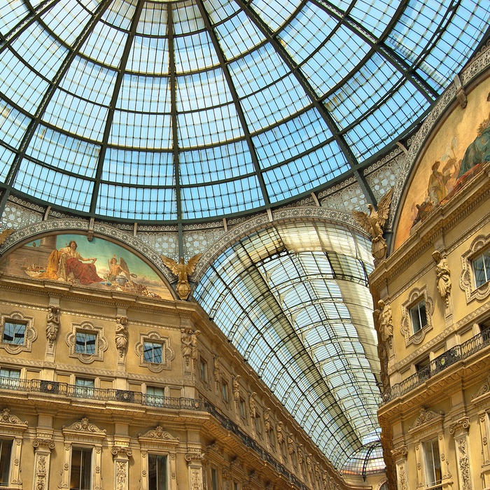 Milano - den historiske arkade Galleria Vittorio Emanuele II