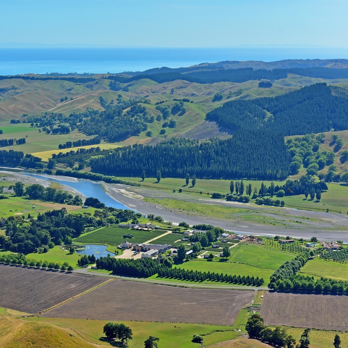 Vinområde i Hawkes Bay, Nordøen - New Zealand 