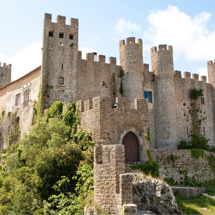 Castelo de Obidos i det centrale Portugal