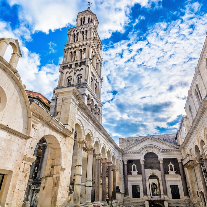 Diocletians Palads i Split, Dalmatien i Kroatien