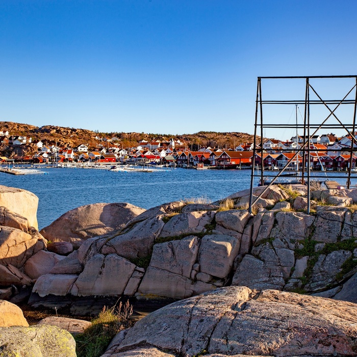 Stativ til at tørre fisk, Bovallstrand, Sverige