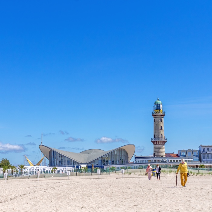 Stranden i Warnemünde, Nordtyskland