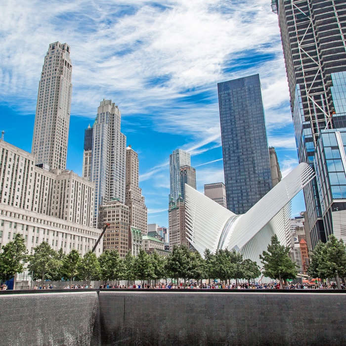 Memorial Fountain ved Ground Zero i New York - USA