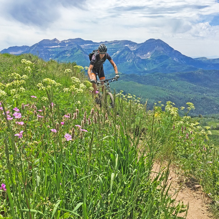 Mountainbiking i Rocky Mountains, USA