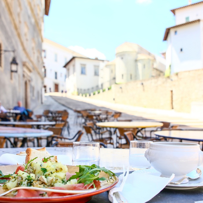 Duomo Square i Spoleto, Umbrien