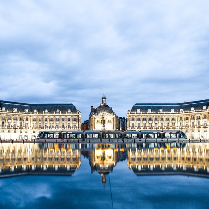 Palace de la Bourse i byen Bordeaux, Frankrig