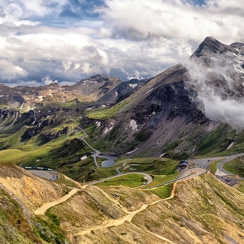 Grossglockner og Hochalpenstraße i Østrig