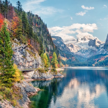 De østrigske Alper om efteråret