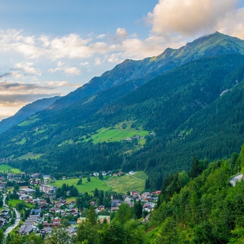 Udsigt til Gastein dalen i Salzburgerland, Østrig