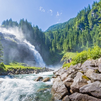 Vandfald i Hohe Tauern National Park, Østrig