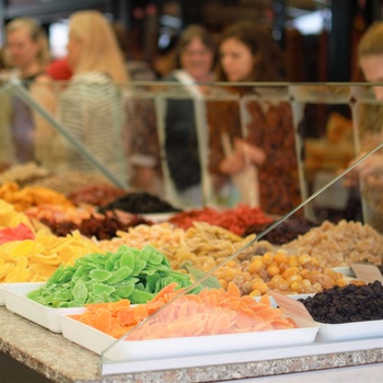 Stand på Naschmarkt i Wien, Østrig